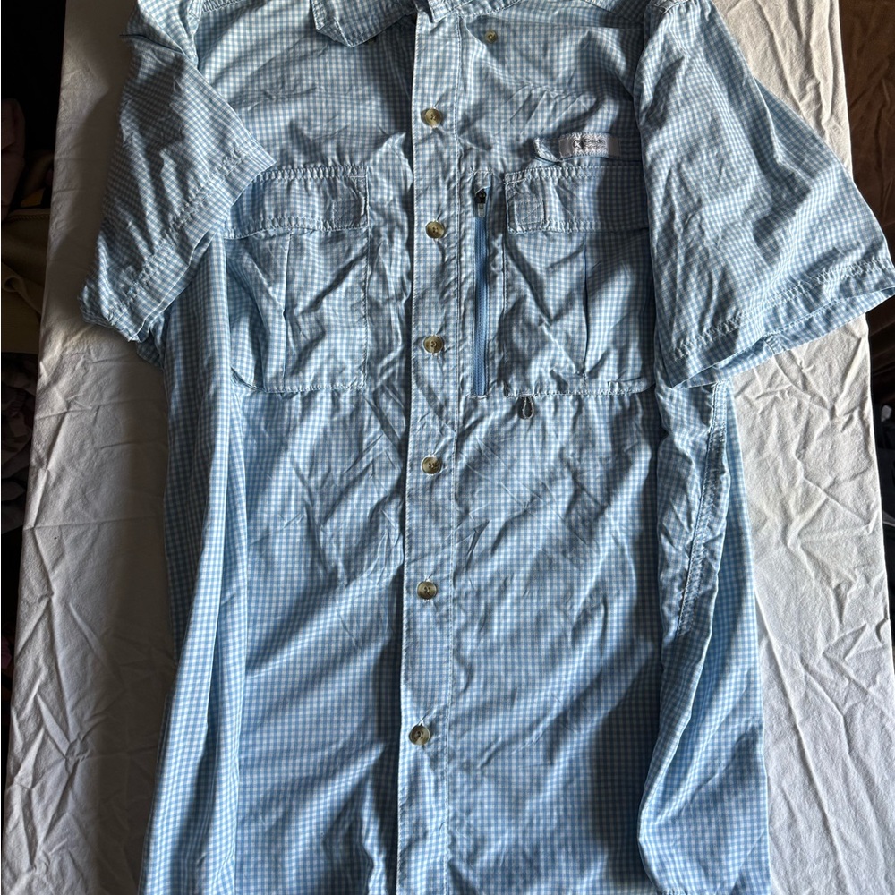 Men's Blue Checkered Shirt